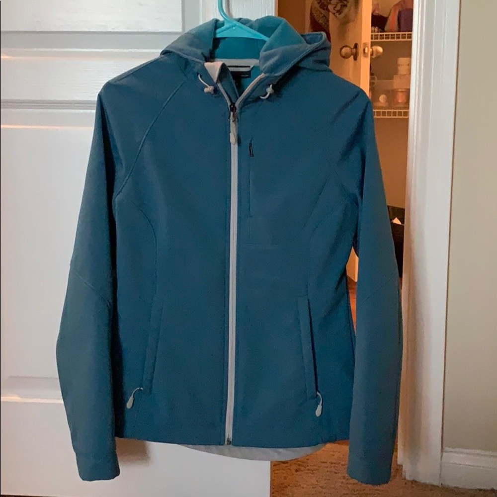 Turquoise blue jacket